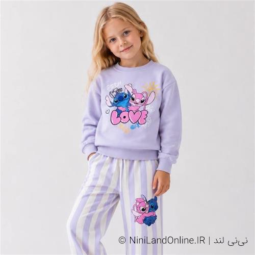 ست دو تیکه لاو استیج بنفش کد 3652012