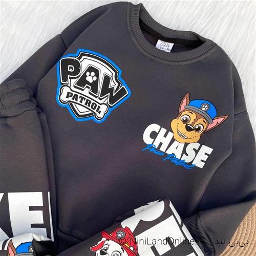 بلوز شلوار اسلش تو کرکی طرح پاپاترول کد2663