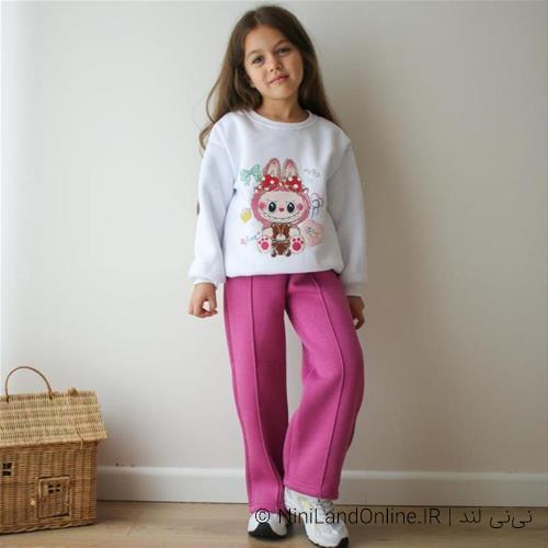 دو تیکه کرکدار دخترانه طرح لبوبو ترک کد 20301