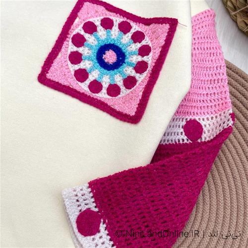 ست قلاب بافی ترک تو کرکی کد 513