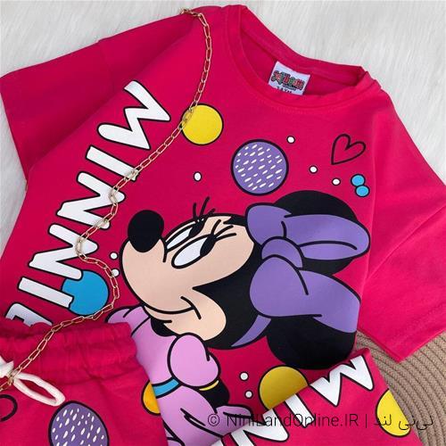 دو تیکه دخترانه طرح میکی موس کد 6003