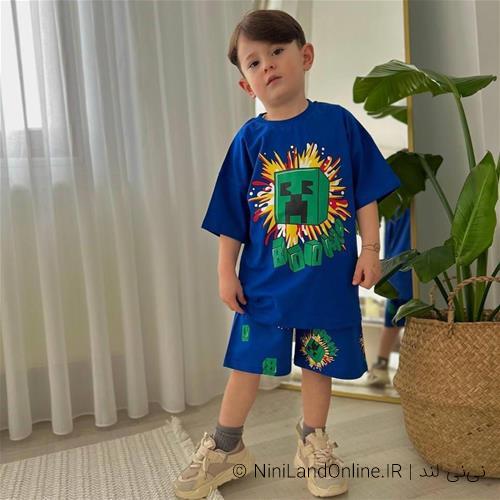 تیشرت شلوارک پسرانه ترک کد 3485