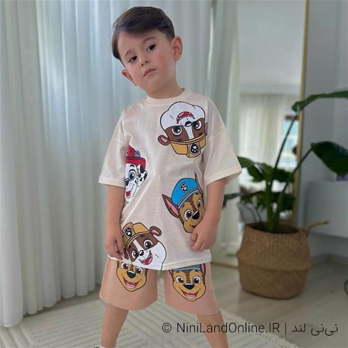 تیشرت شلوارک پسرانه ترک کد 3514