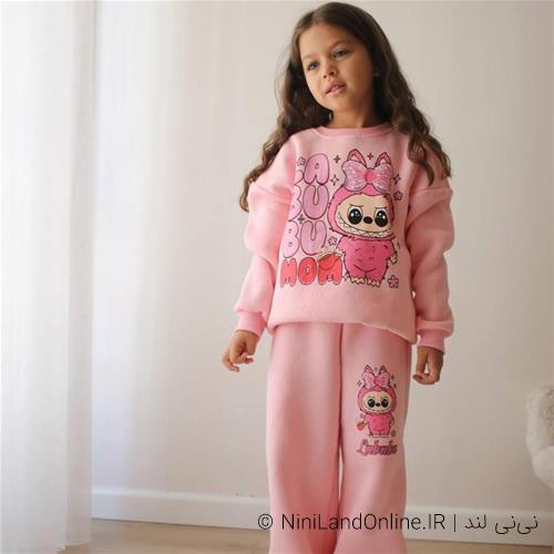 ست دو تیکه کرکدار دورس شلوار لبوبو ترک کد44110