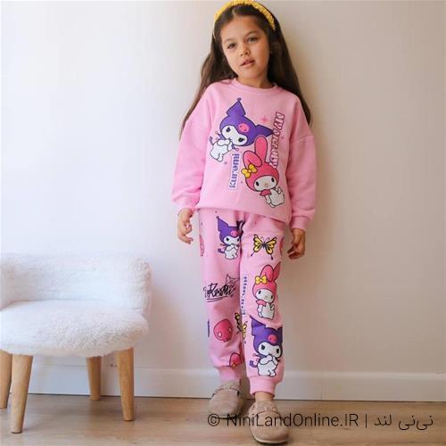 دو تیکه دورس شلوار سه نخ کرومی ترک کد 18314