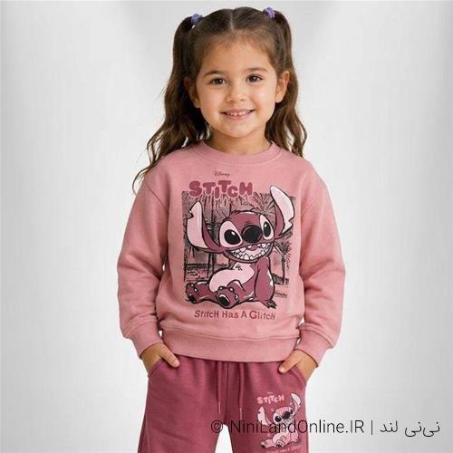 دو تیکه دورس سه نخ طرح استیج دخترانه ترک کد 10111020