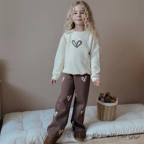 تکرار ست دوتیکه دورس شلوار دونخ قلبی ترک کد 1869601