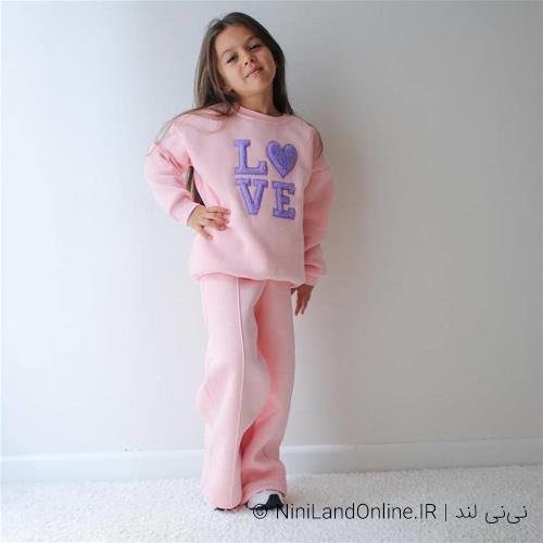 بلوز شلوار دورس تو کرکی طرح لاو ترک کد 77880