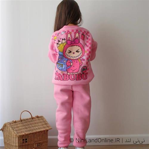 دو تیکه بلوز شلوار توکرکی طرح لبوبو ترک کد 33990