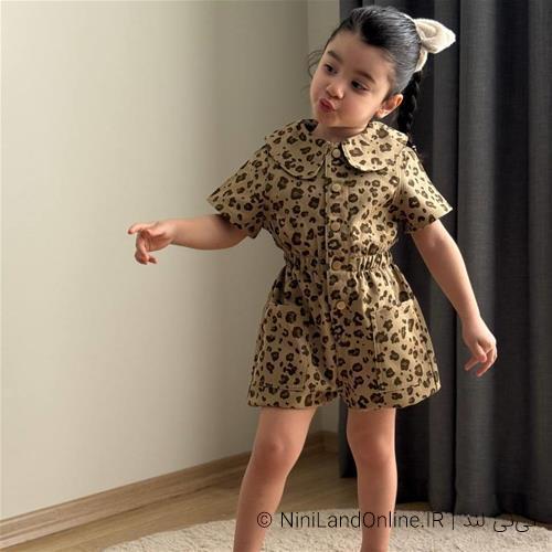 بیلر دخترانه پلنگی ترک کد 000365