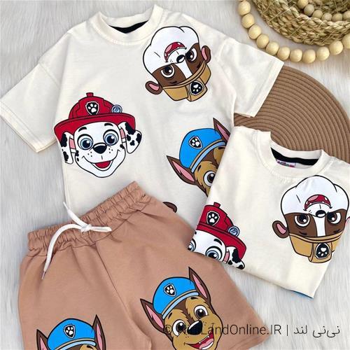 تیشرت شلوارک پسرانه ترک کد 3514