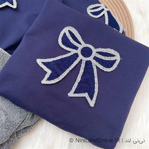 بلوز دامن لمه پاپیونی کد 581