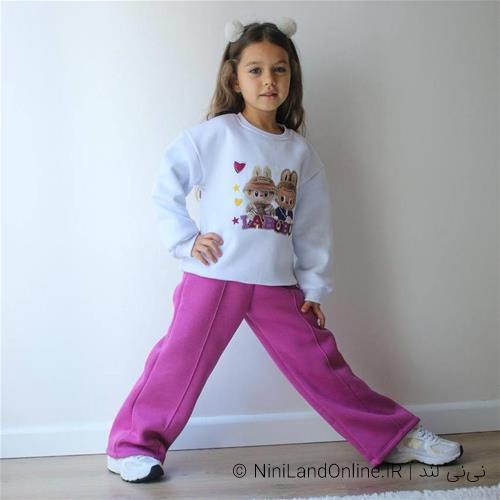 ست دو تیکه کرکدار دورس شلوار لبوبو ترک کد 184560123