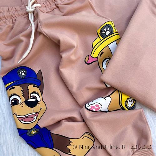 ست بلوز شلوار دو نخ طرح پاپاترول کد 2443