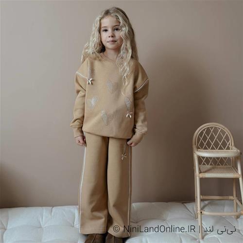 دو تیکه تو کرکی طرح قلب نگین دار ترک کد 245369