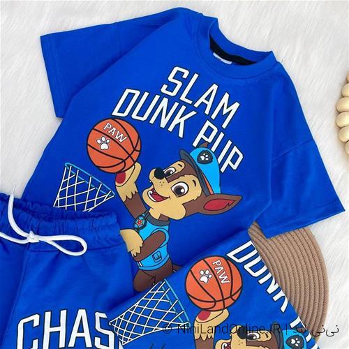 تیشرت شلوارک پسرانه طرح سگهای نگهبان کد3611