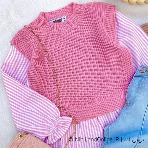 بلوز شلوار دو تیکه طرح لی ترک کد1000