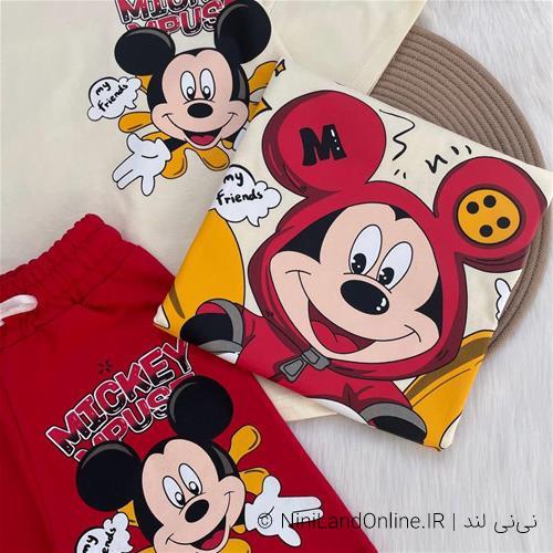 تیشرت شلوارک طرح میکیموس کد 3535