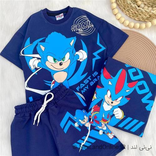 تیشرت شلوارک ترک طرح سونیک کد 3563