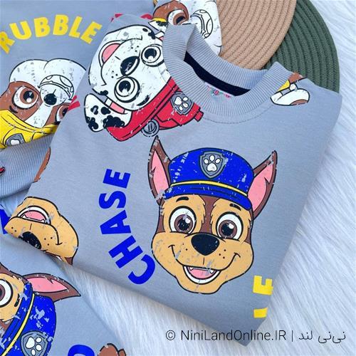 بلوز شلوار دورس پسرانه پاپاترول کد 5011