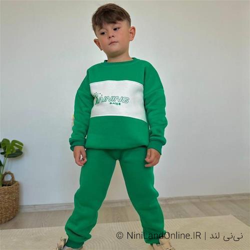 بلوز شلوار پسرانه اسلش طرح اسپورت دورس توکرکی ترک کد 55550