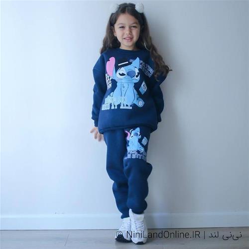 ست دو تیکه بلوز شلوار دورس تو کرکی طرح استیچ ترک کد 88880