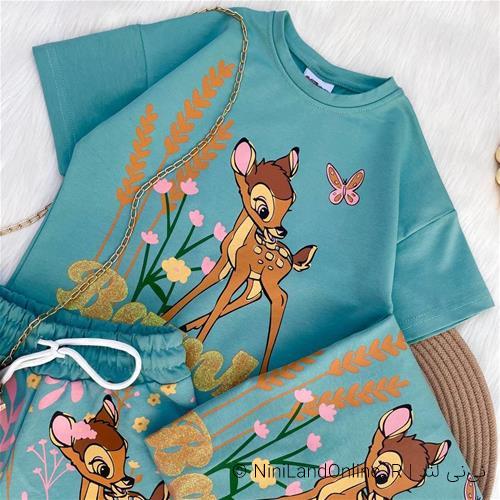 تیشرت شلوارک طرح بامبی کد5888