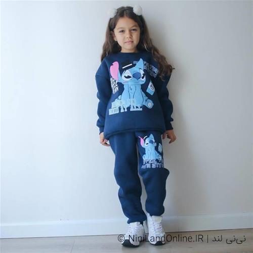 ست دو تیکه بلوز شلوار دورس تو کرکی طرح استیچ ترک کد 88880