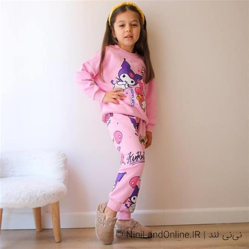 دو تیکه دورس شلوار سه نخ کرومی ترک کد 18314