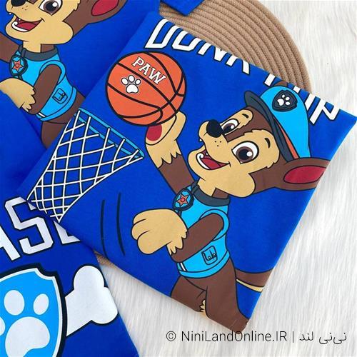 تیشرت شلوارک پسرانه طرح سگهای نگهبان کد3611