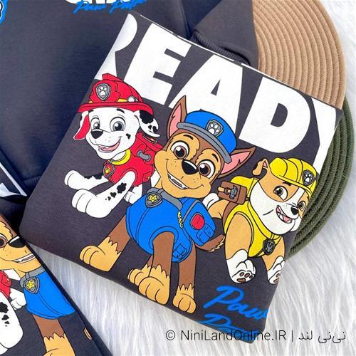 بلوز شلوار اسلش تو کرکی طرح پاپاترول کد2663