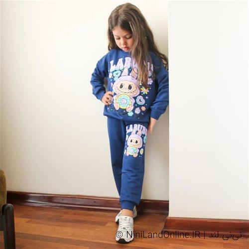 دو تیکه دورس سه نخ پاییزه طرح لبوبو ترک کد 18304