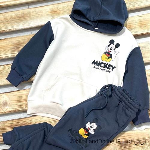 ست هودی و شلوار پسرانه طرح میکی زارا 2 تا 8 سال کد 1241