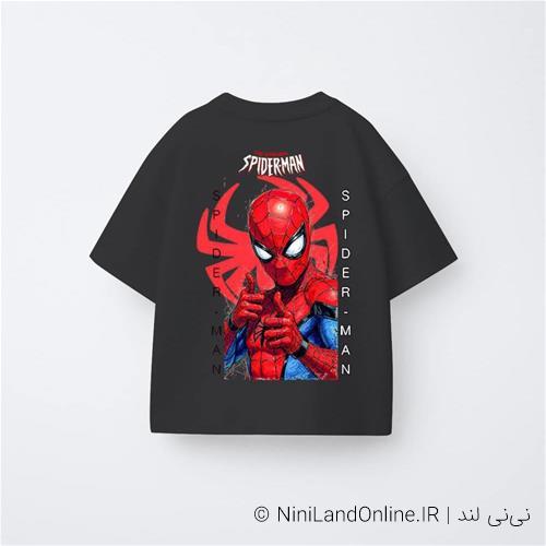 تیشرت تابستانه پسرانه طرح اسپایدر من ترک کد 995548