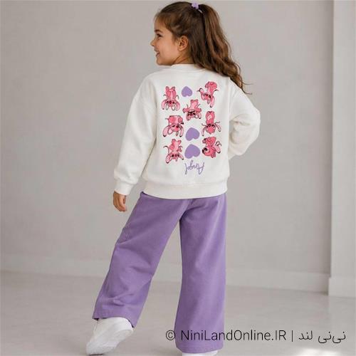 ست بلوز شلوار دخترانه دمپا طرح استیج ترک کد 873300250