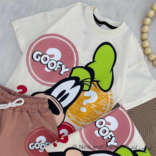 تیشرت شلوارک پسرانه طرح گوفی کد3719