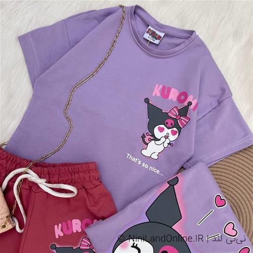 ست دو تیکه طرح کرومی کد 6080