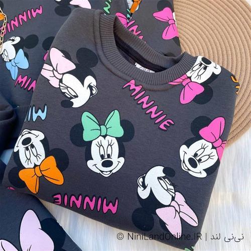 ست بلوز شلوار طرح میکی موس ترک کد 5616